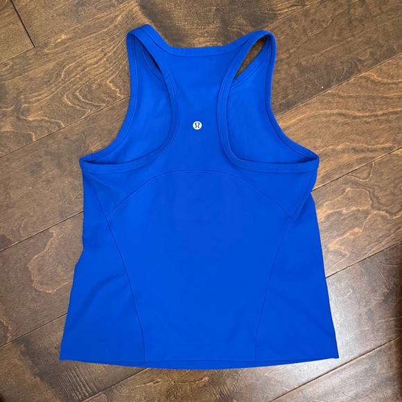 Lululemon Align Waist Length Racerback Tank Top size 8 Galactic Cobalt - Picture 4 of 7